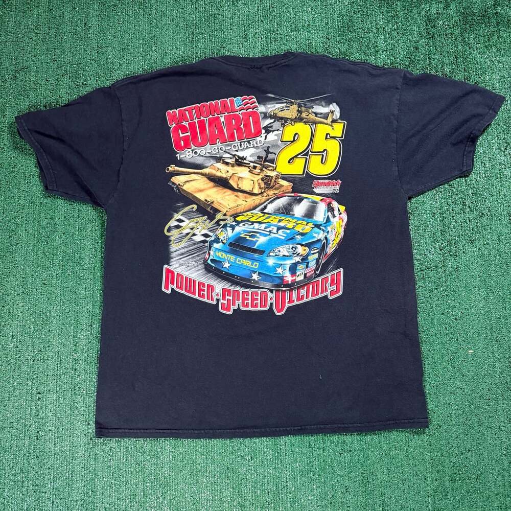 Vintage 2006 Hendrick Motorsports NASCAR National Guard Casey Mears T-Shirt XL